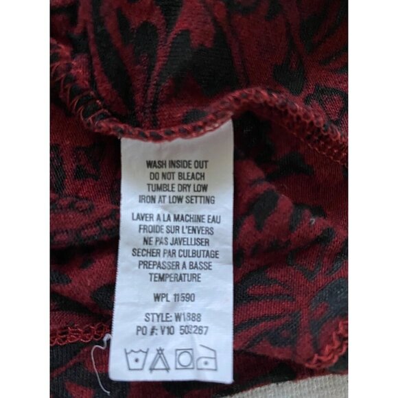 My Sport Arkansas Razorbacks Womens T-Shirt Red Black Lace Floral Pattern XL - Picture 4 of 11